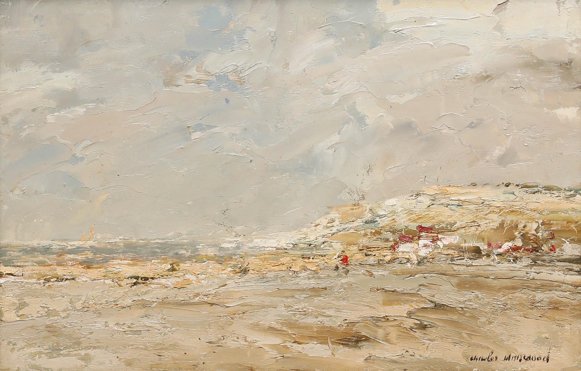 Charles Horwood (1908-1975) - Mitte des 20. Jahrhunderts Öl, Bedeckte Küstenlinie – Painting von charles horwood