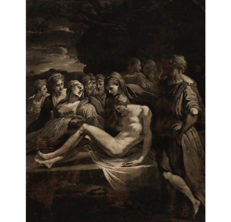 Charles Howard Hodges (1764-1837) - 1788 Mezzotint, Christ Laid In The Sepulchre For Sale 1