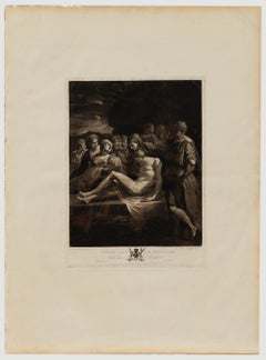 Charles Howard Hodges (1764-1837) - 1788 Mezzotint, Christ Laid In The Sepulchre