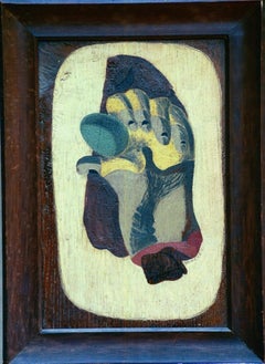 Charles Houghton Howard Surrealist Painting  Still Life with Hand and and Egg   