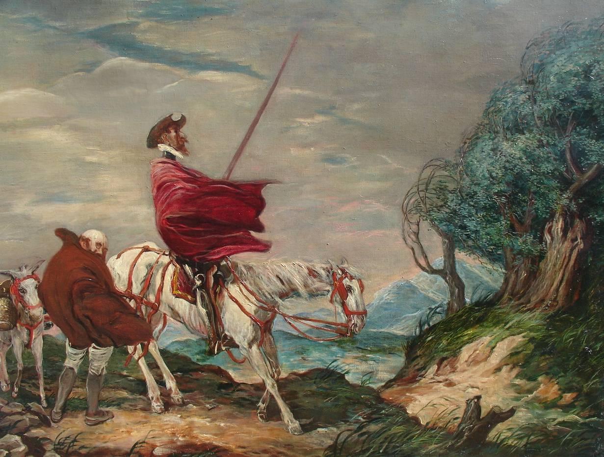 Charles Huard Landscape Painting - Don Quixote