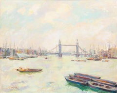 'River Thames and the Tower Bridge, London' by Charles Hug ( 1899 – 1979 )