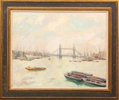 'River Thames and the Tower Bridge, London' by Charles Hug ( 1899 – 1979 )