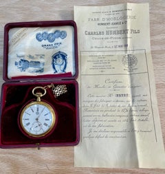Reloj de bolsillo Charles Humbert Fils 18 quilates