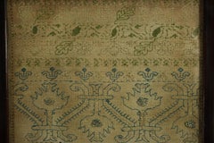 Charles I Band Sampler, 1649, by HW Aged 8