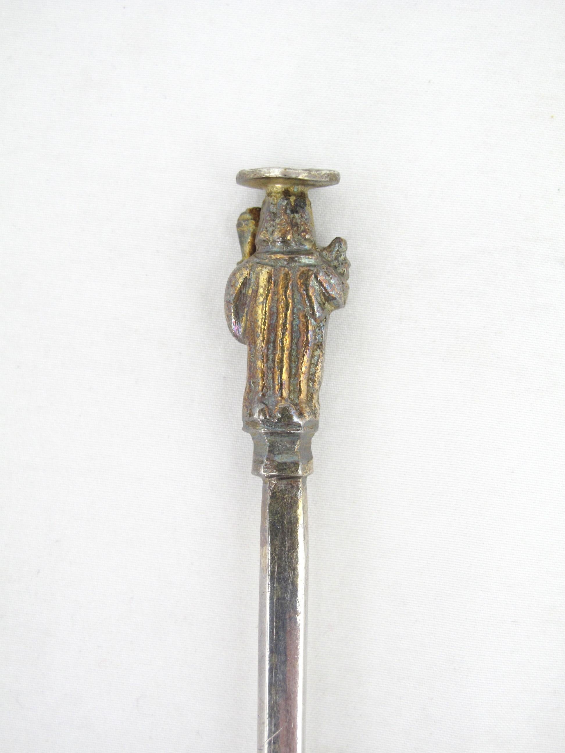 Charles I Parcel-Gilt Silver Apostle Spoon, 1628, The Master Christ For Sale 3