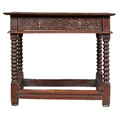 Charles I Period Oak Side Table