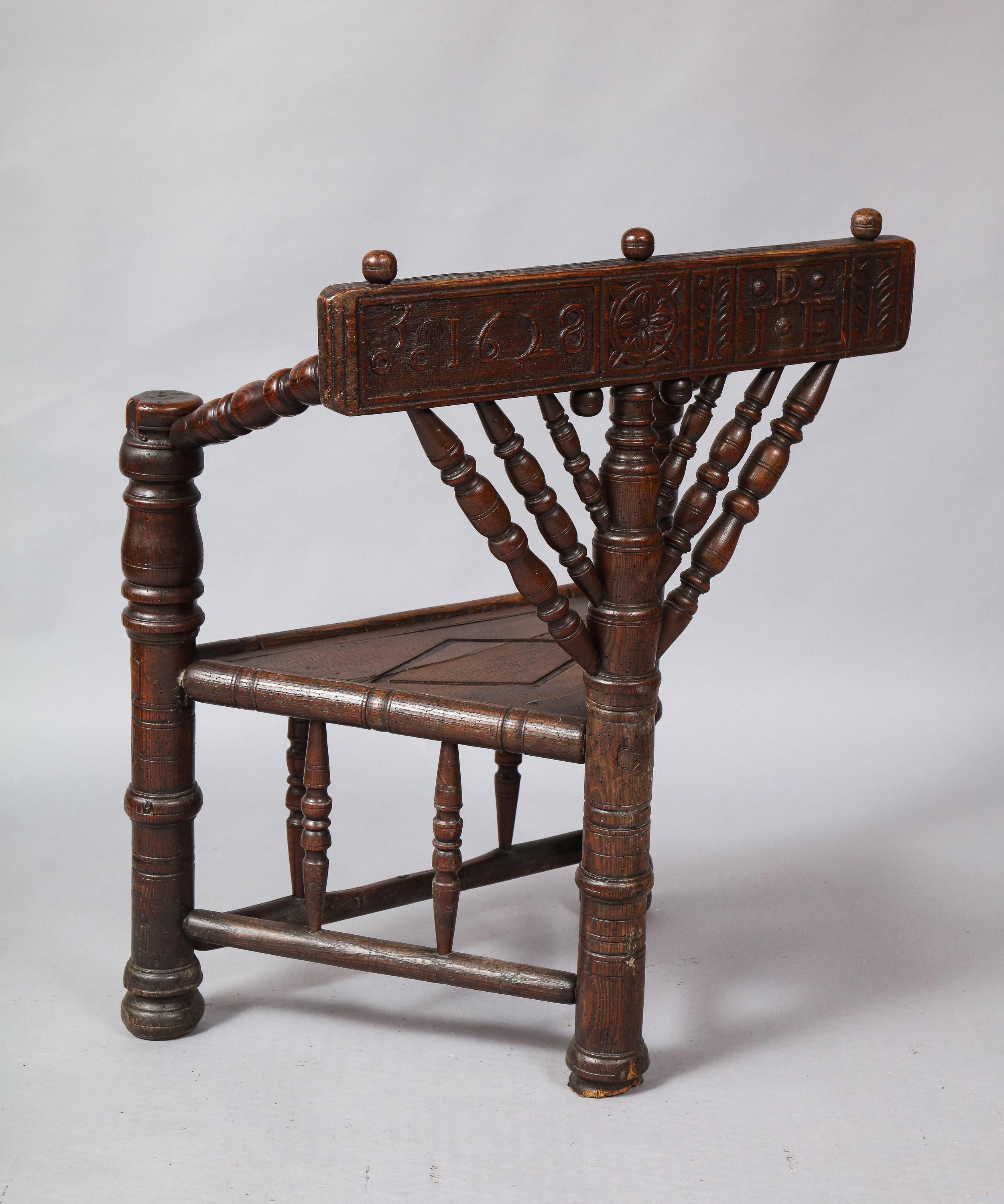 Charles I Three-Legged Turner's Chair For Sale 2