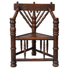 Charles I Three-Legged Turner's Chair