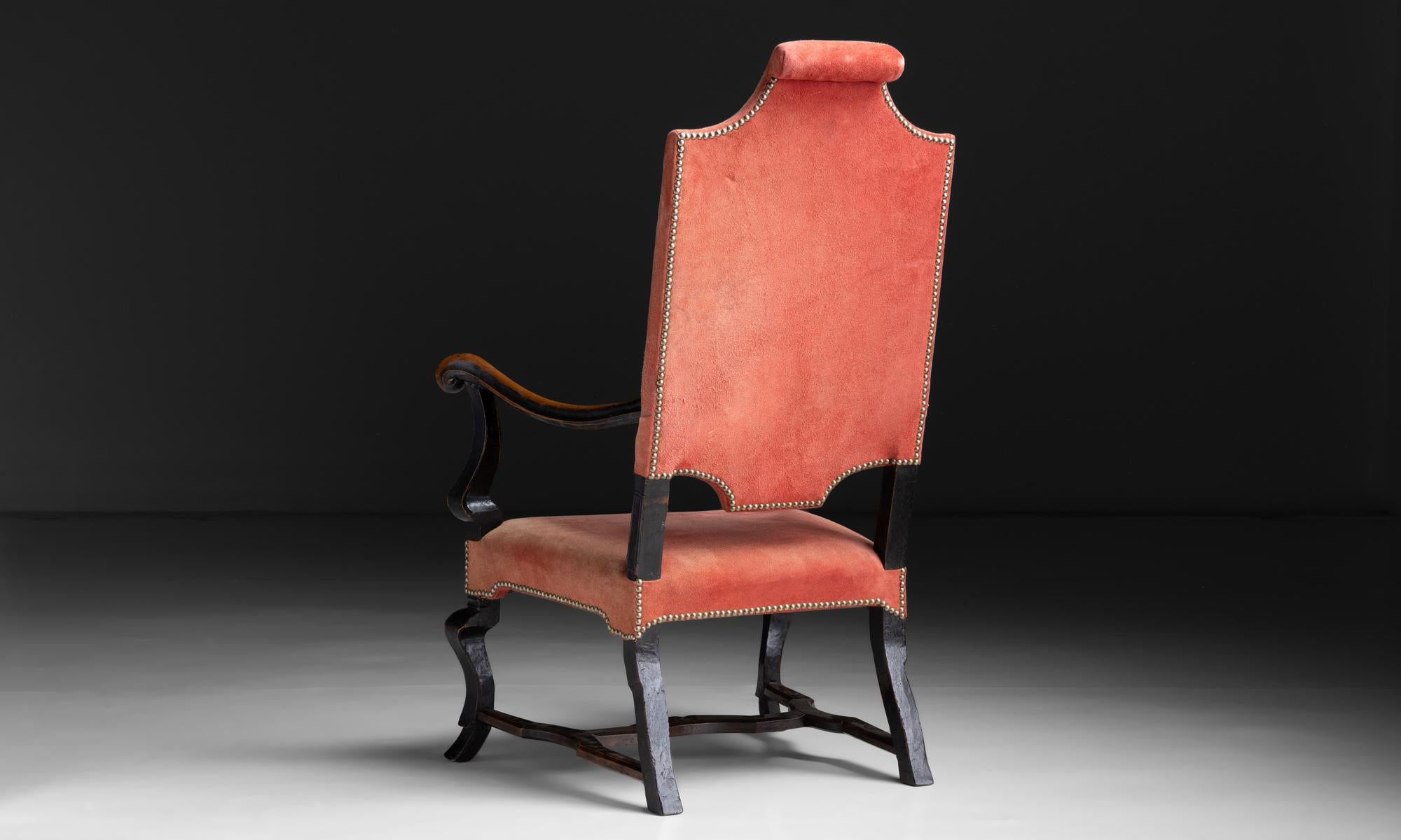 18th Century and Earlier Charles III Armchair, England 18th Century For Sale