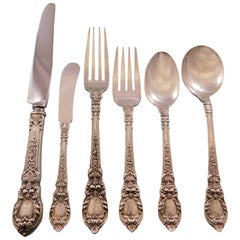 Charles II by Lunt Sterling Silver Flatware Service for Eight Set 54 Pieces