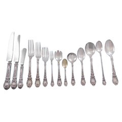 Charles II by Lunt Sterling Silver Flatware Set for 12 Service 174 Pieces Dinner