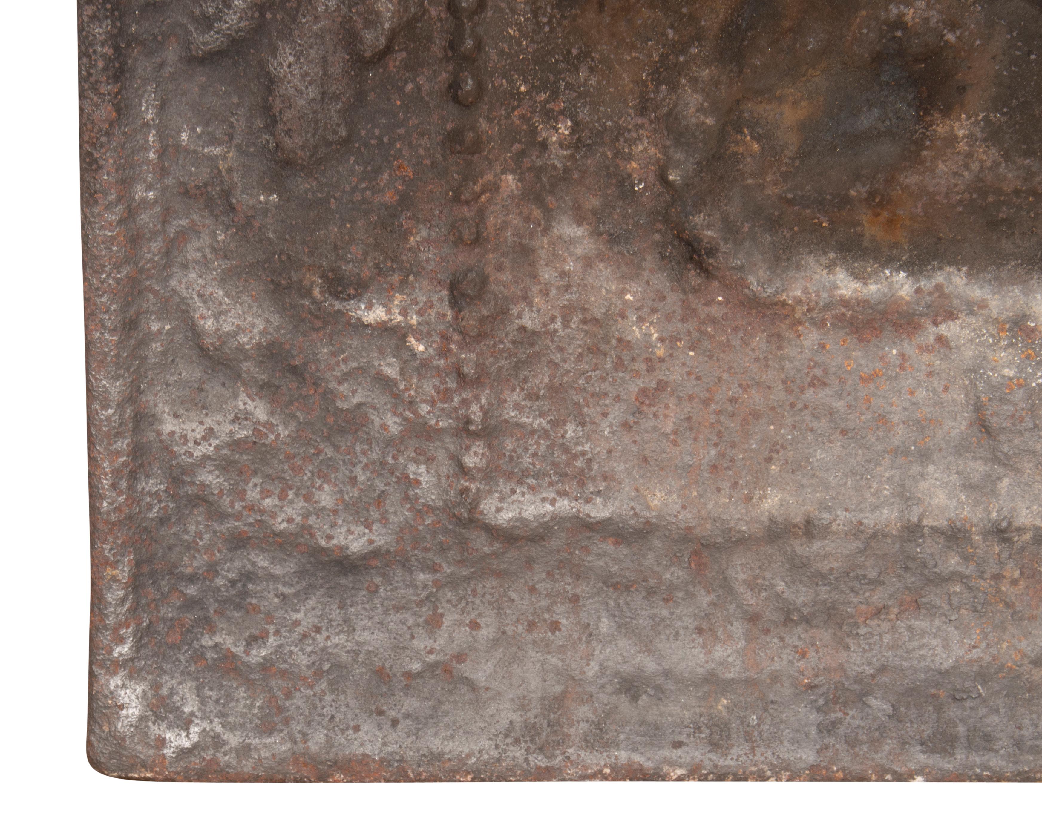 Charles II Gusseisen Kaminplatte im Angebot 1