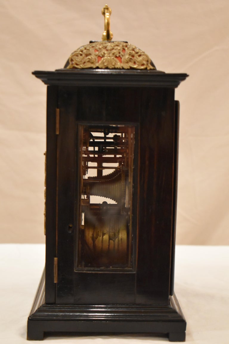 Charles II Ebony Bracket Clock by Joseph Knibb London, circa 1675—1685