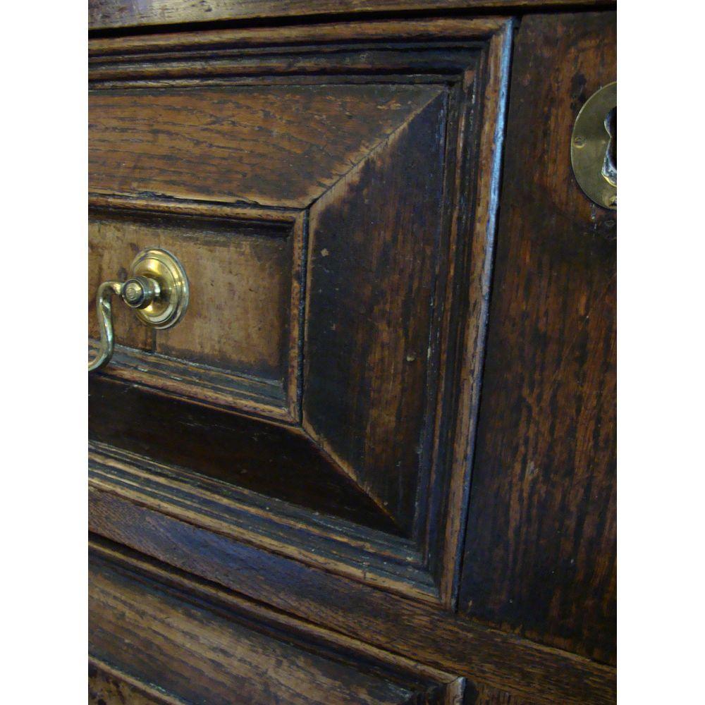 Late 17th Century Charles II Oak and Walnut Chest of Drawers For Sale