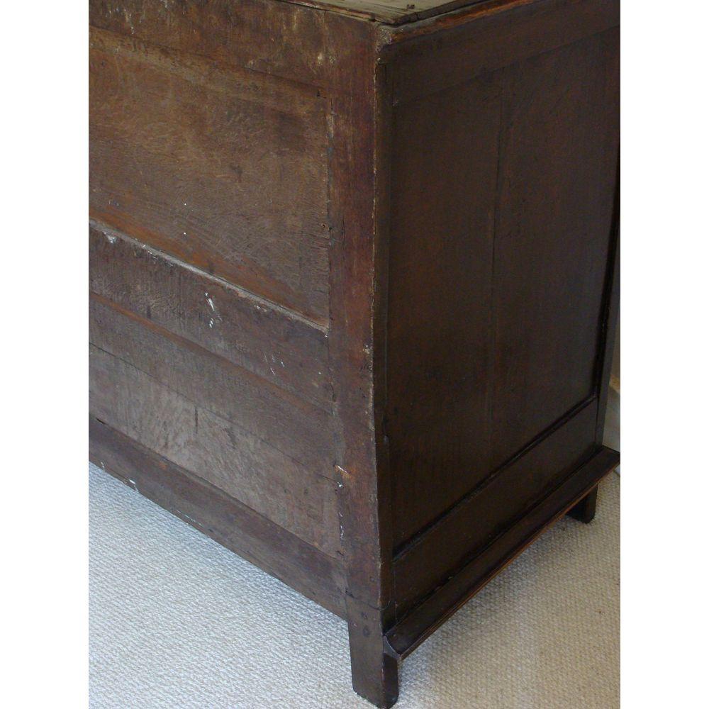 Charles II Oak and Walnut Chest of Drawers For Sale 3