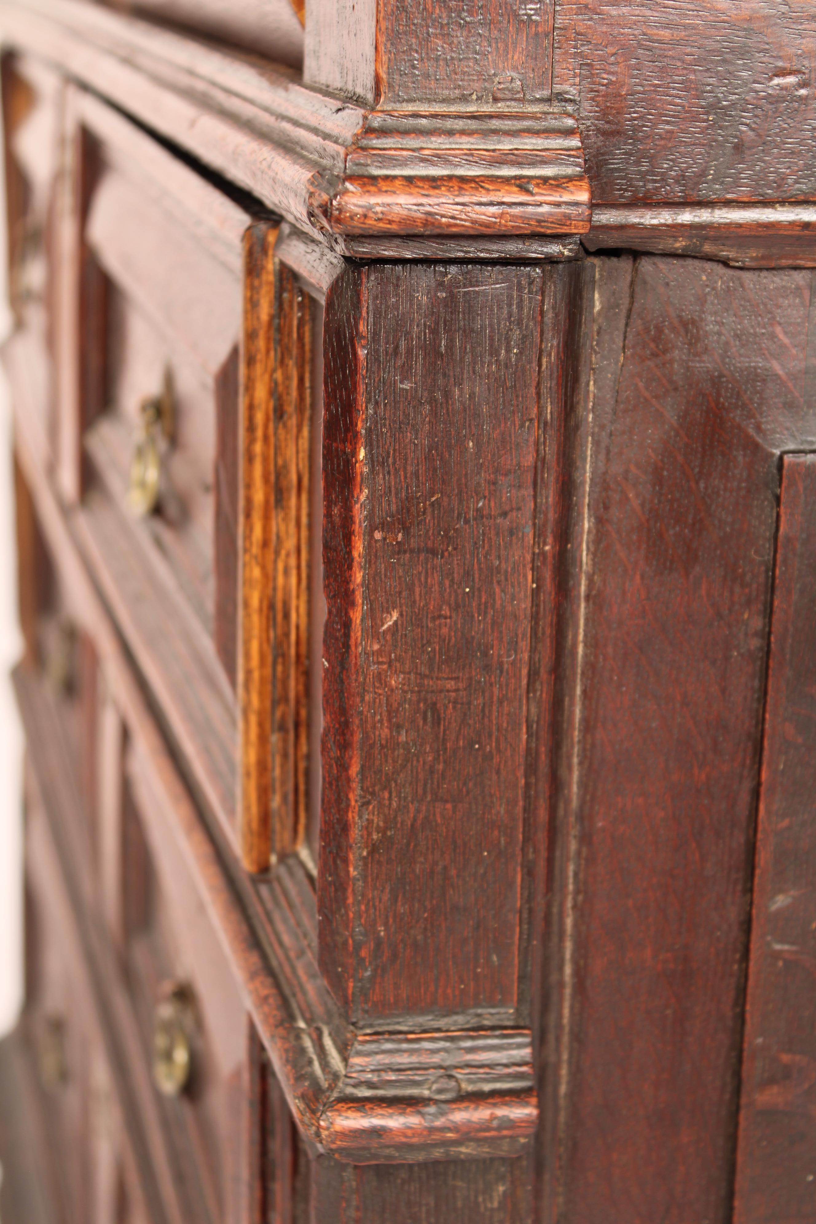 Charles II Oak Chest of Drawers For Sale 5