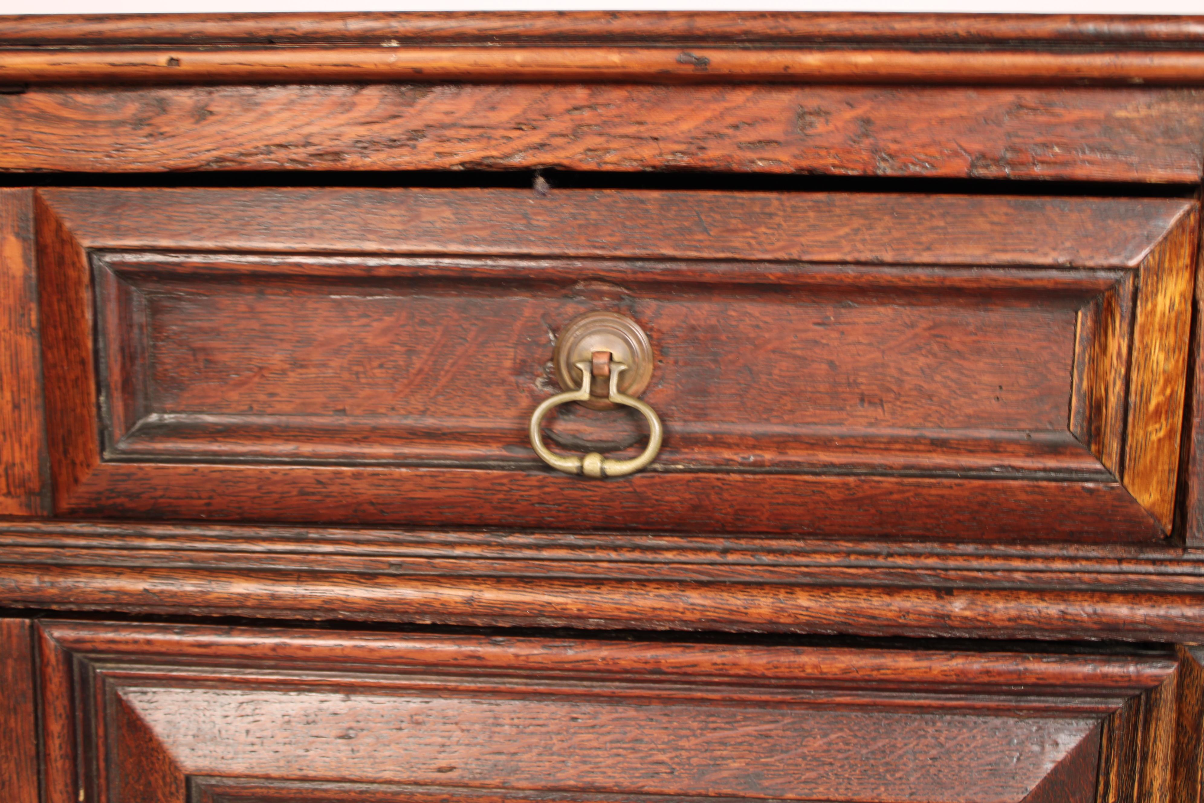Charles II Oak Chest of Drawers For Sale 2