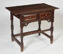 Charles II Oak Side Table