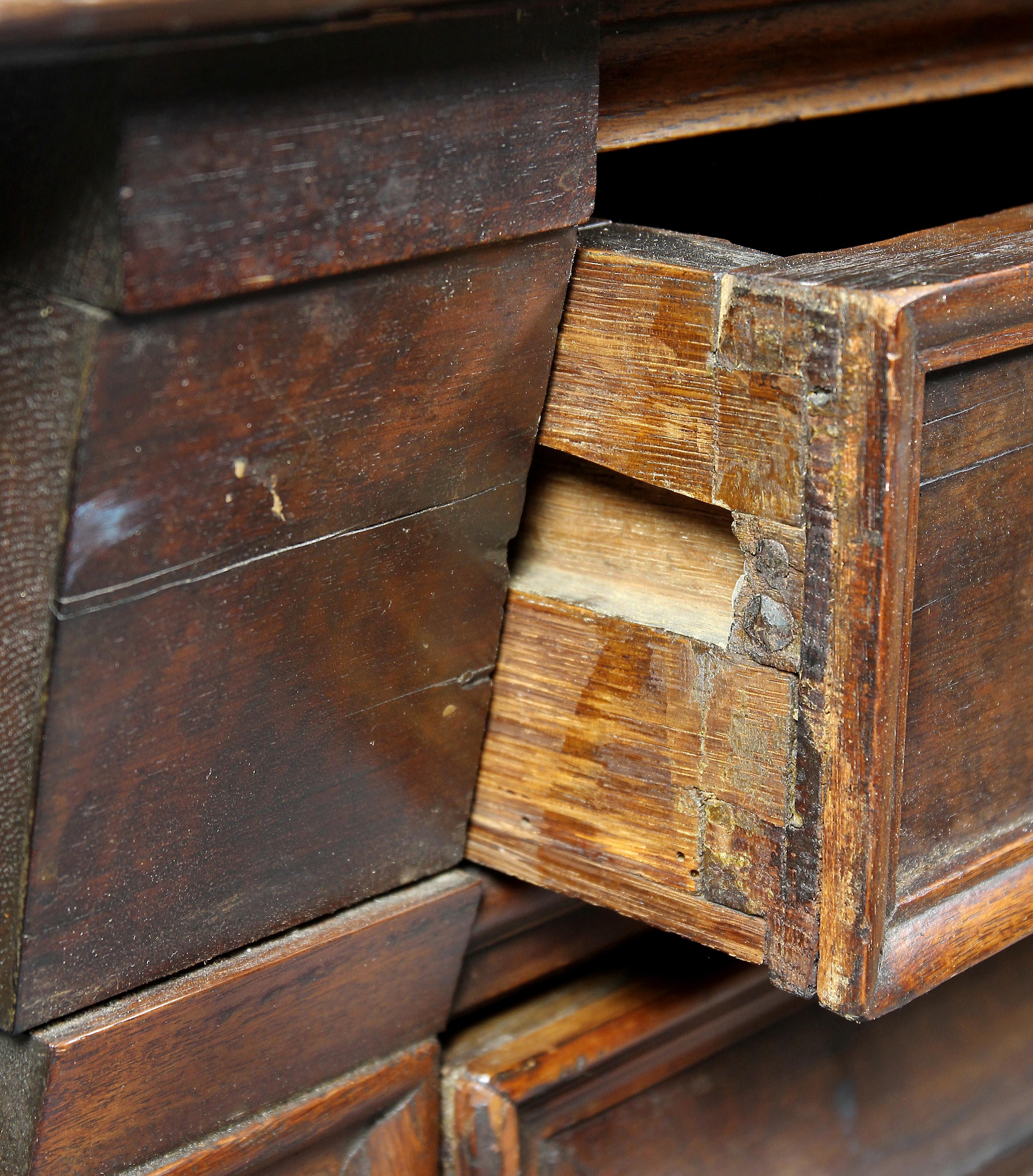 18th Century and Earlier Charles II Palisander and Oak Chest of Drawers