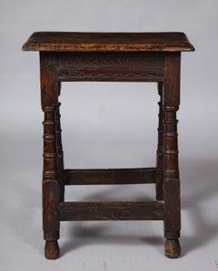 Charles II Period Joint Stool