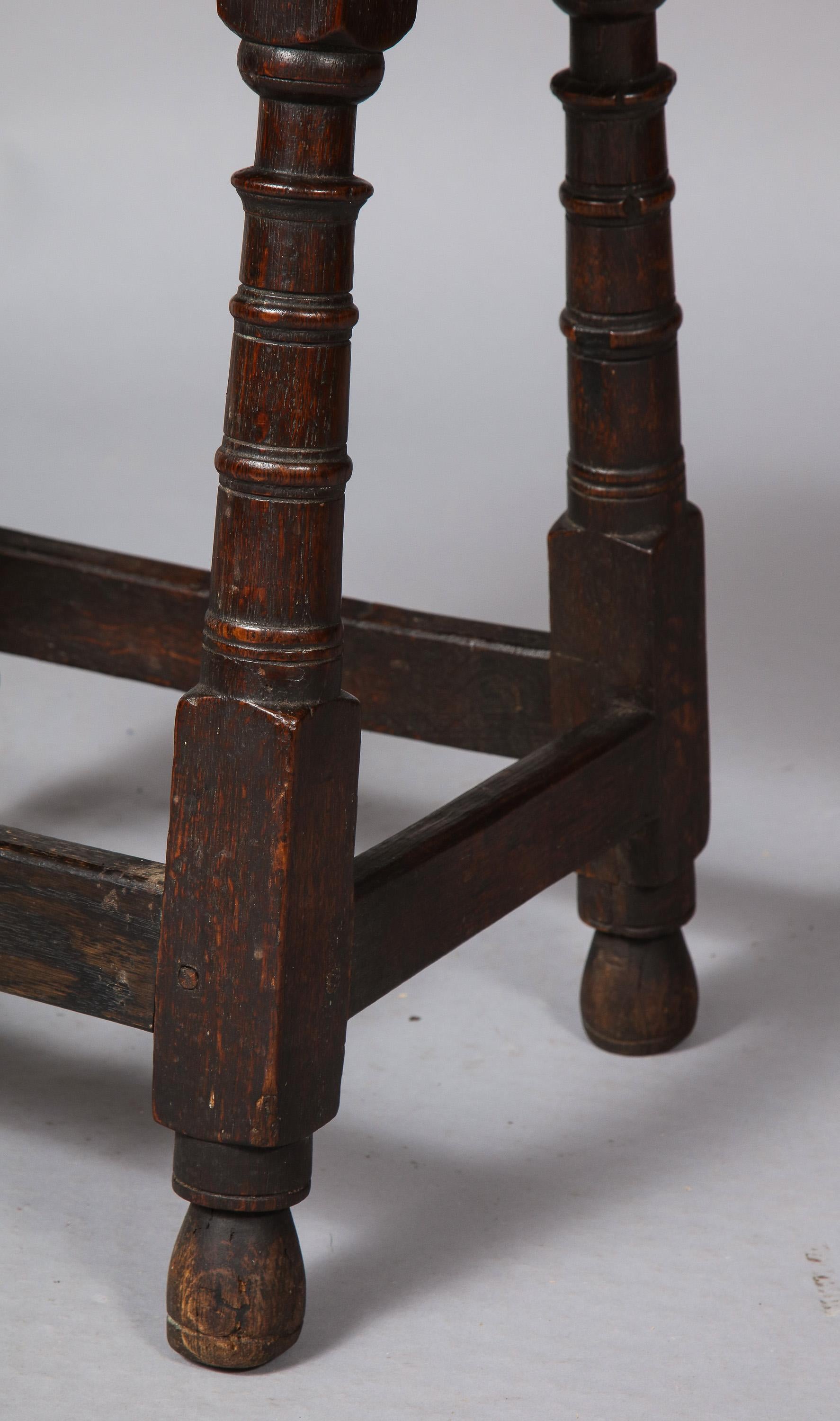 Baroque Charles II Period Joint Stool