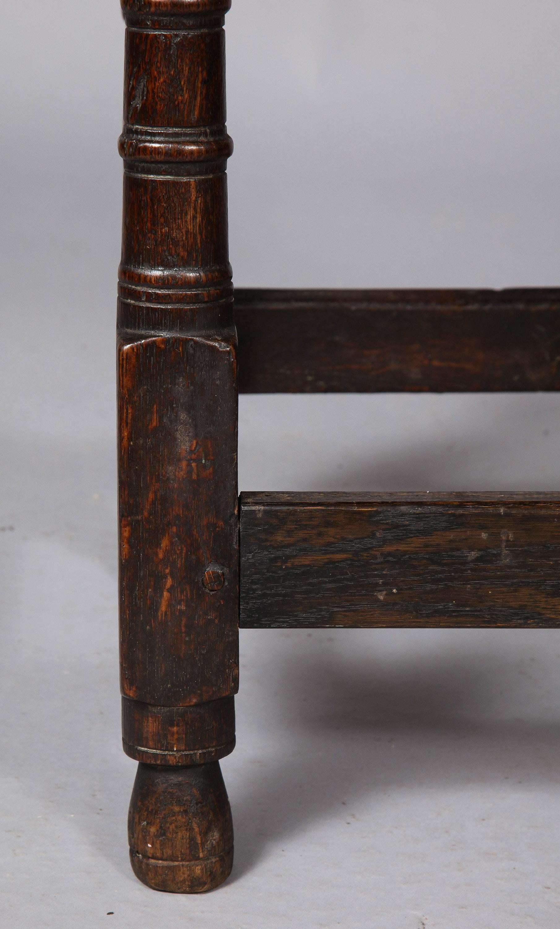 Charles II Period Joint Stool In Good Condition In Greenwich, CT