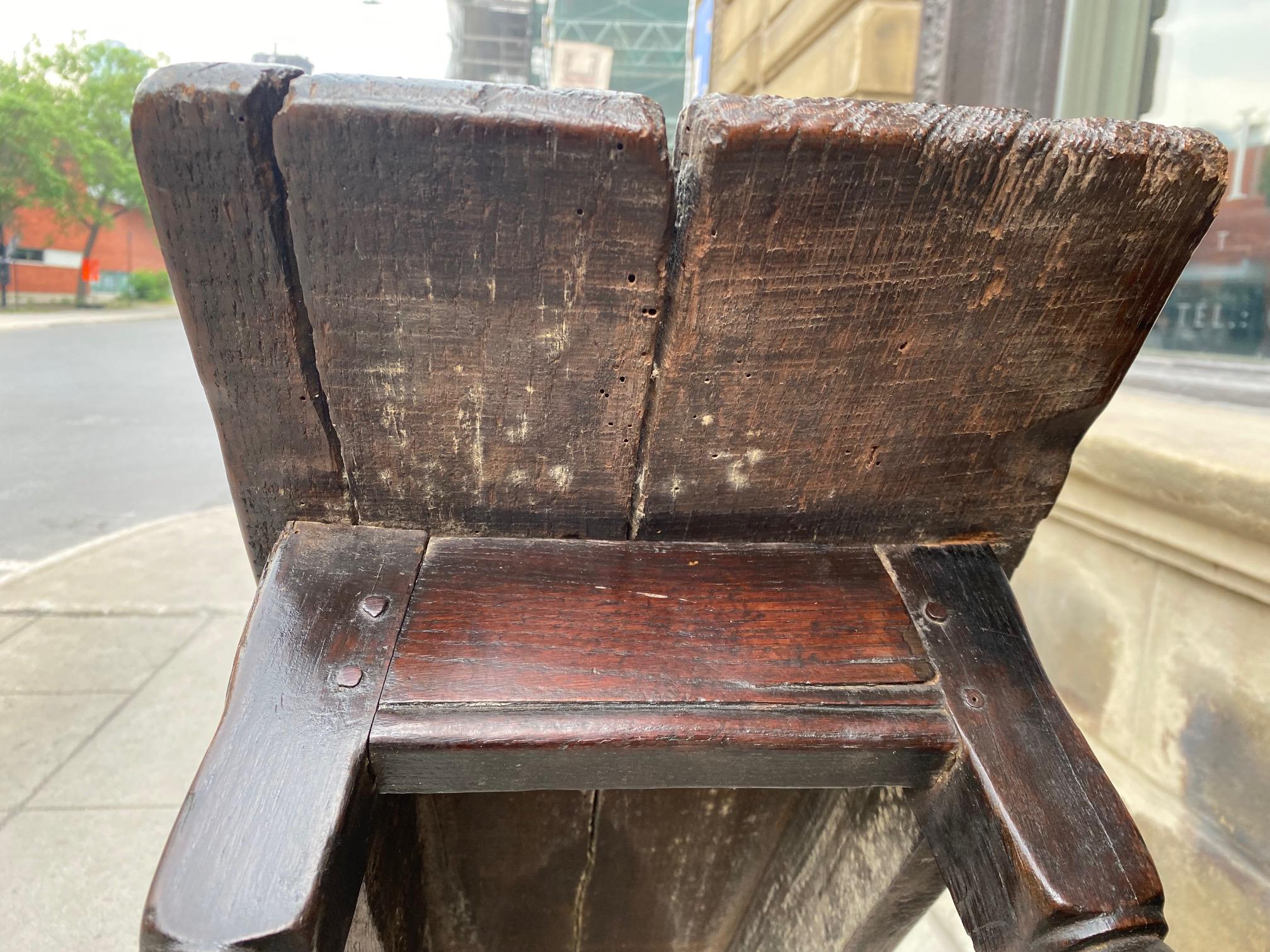 Charles II Period Oak Long Bench For Sale 7