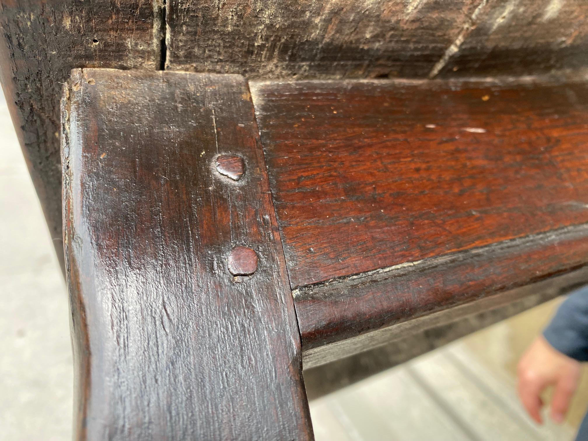 Charles II Period Oak Long Bench For Sale 8