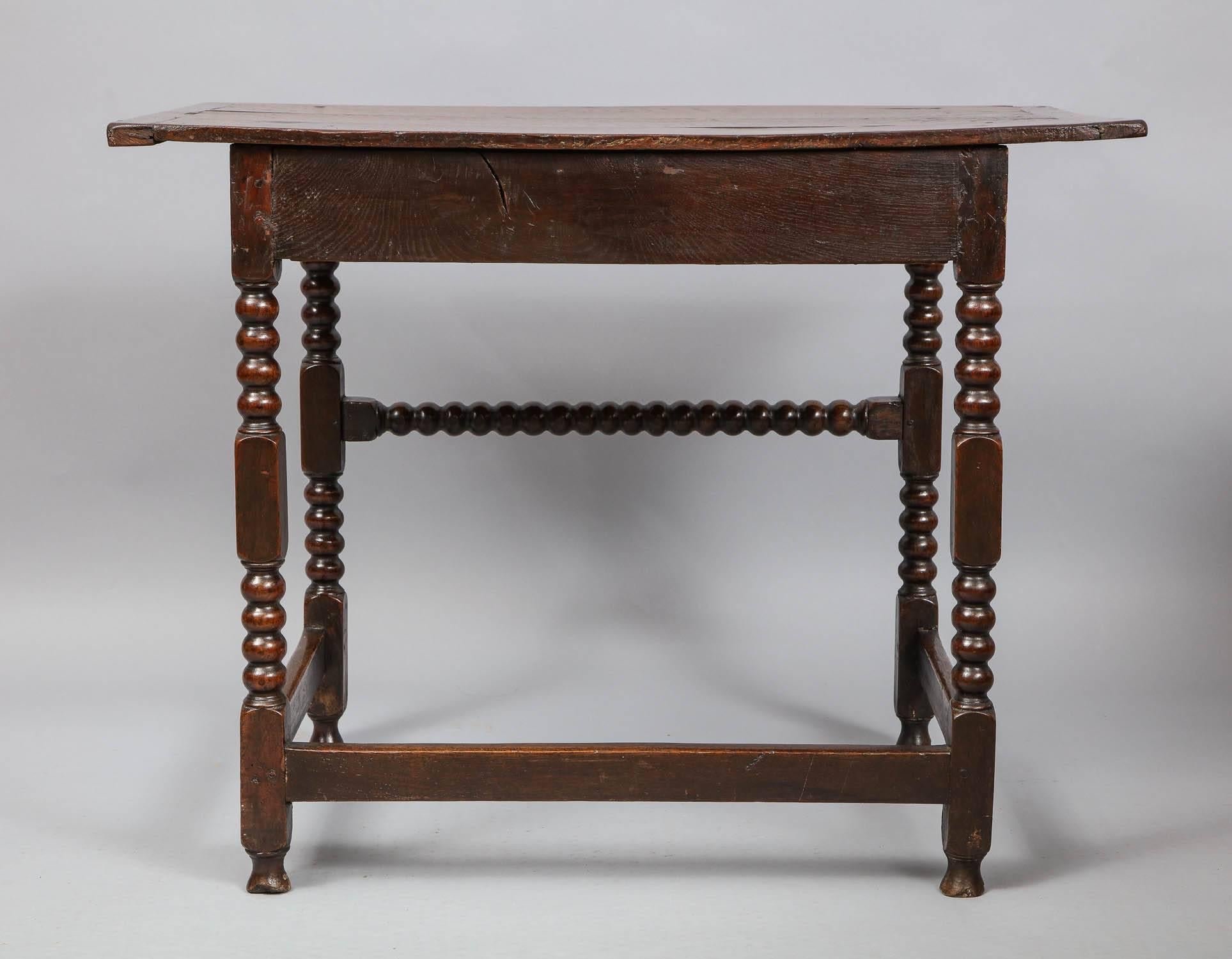 Charles II Period Oak Side Table 5
