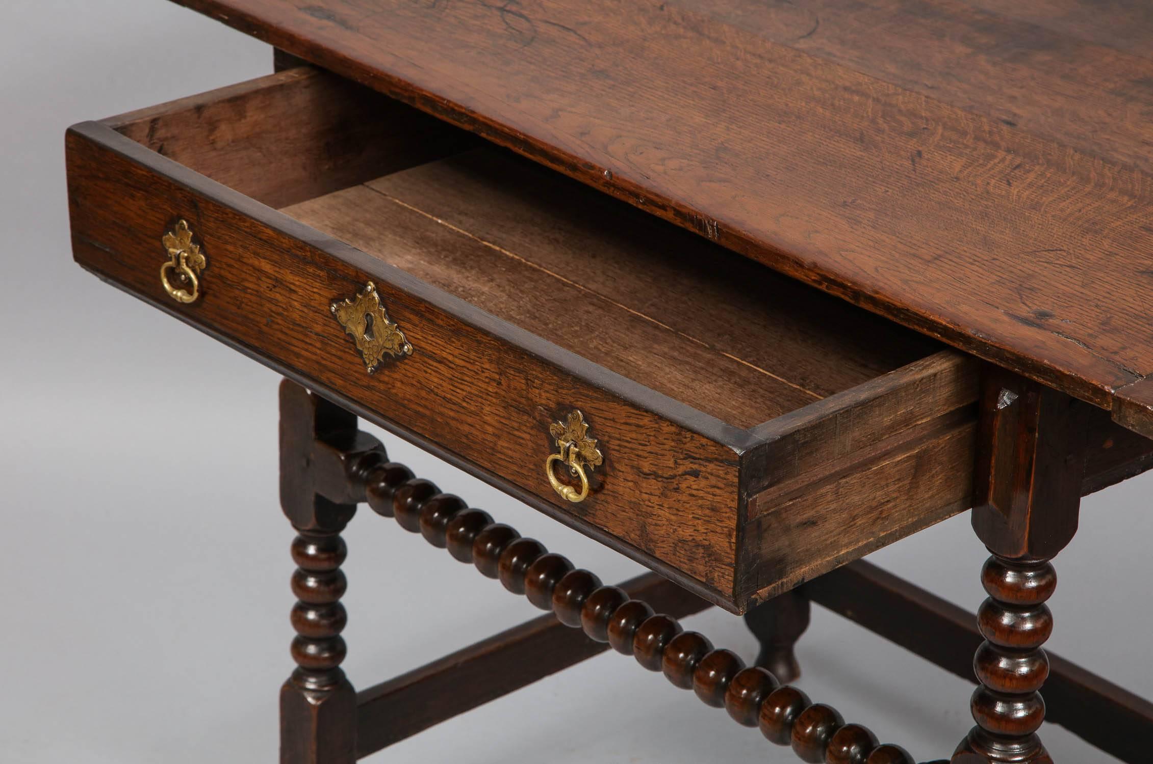 Charles II Period Oak Side Table 3