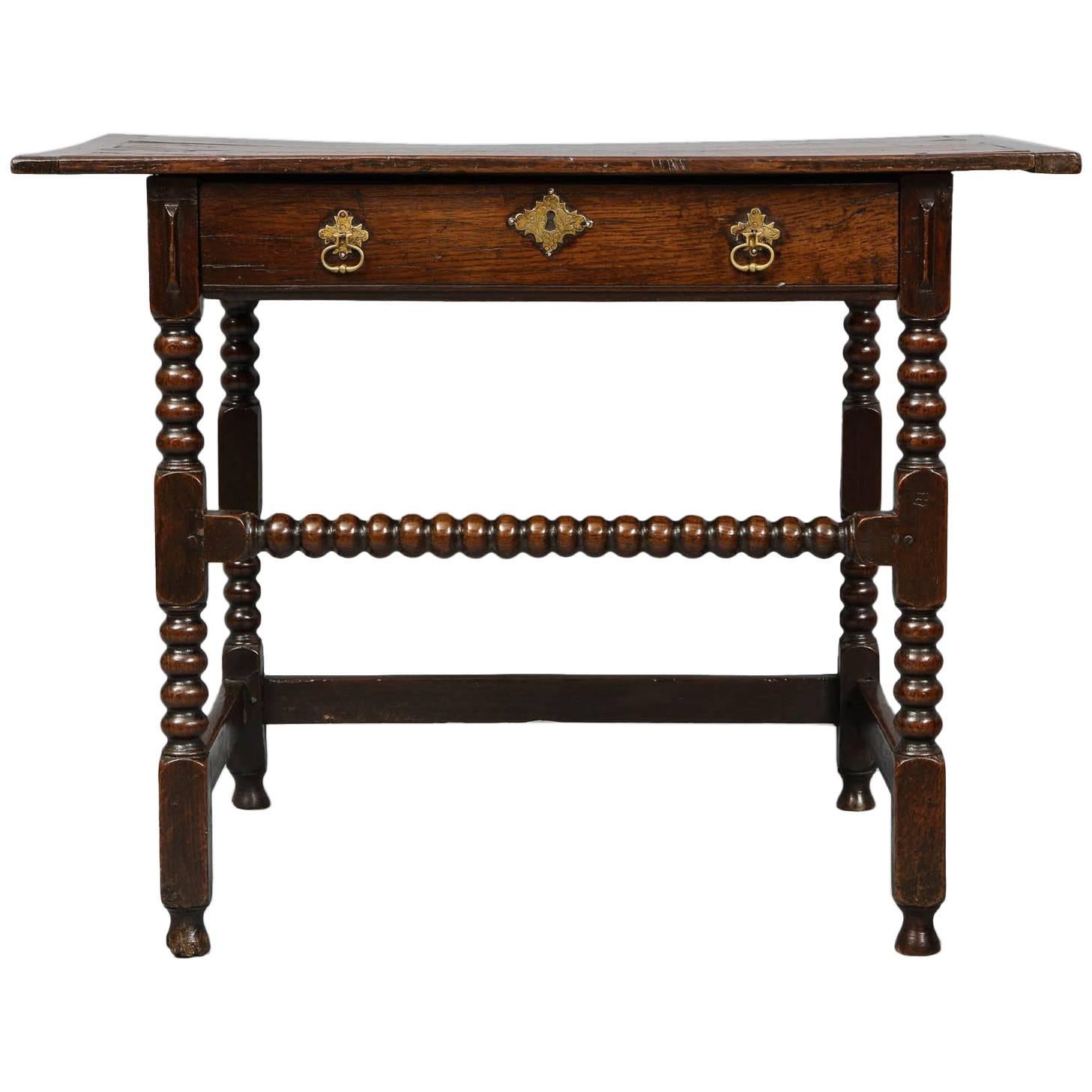 Charles II Period Oak Side Table