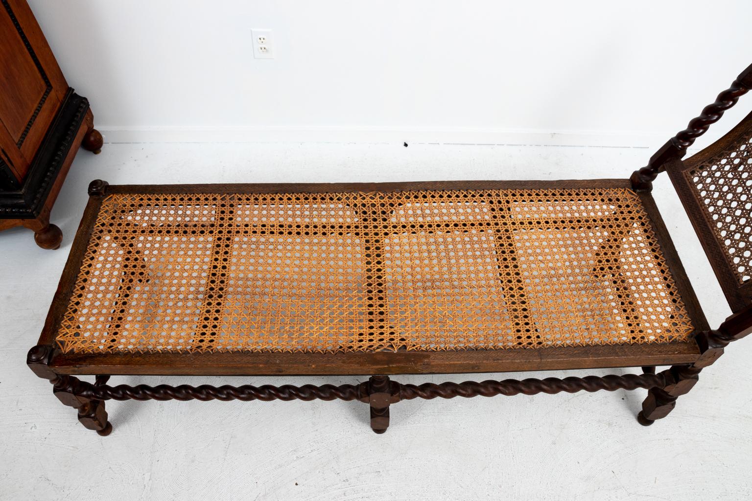 Charles II Style Caned Day Bed 2