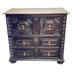 Charles II style Joined Oak Chest of Drawers
