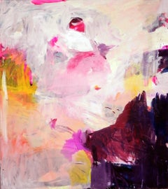 my landscape ii Gestural Landscape II - Contemporary, Light Colors, Pink, Purple, Abstract