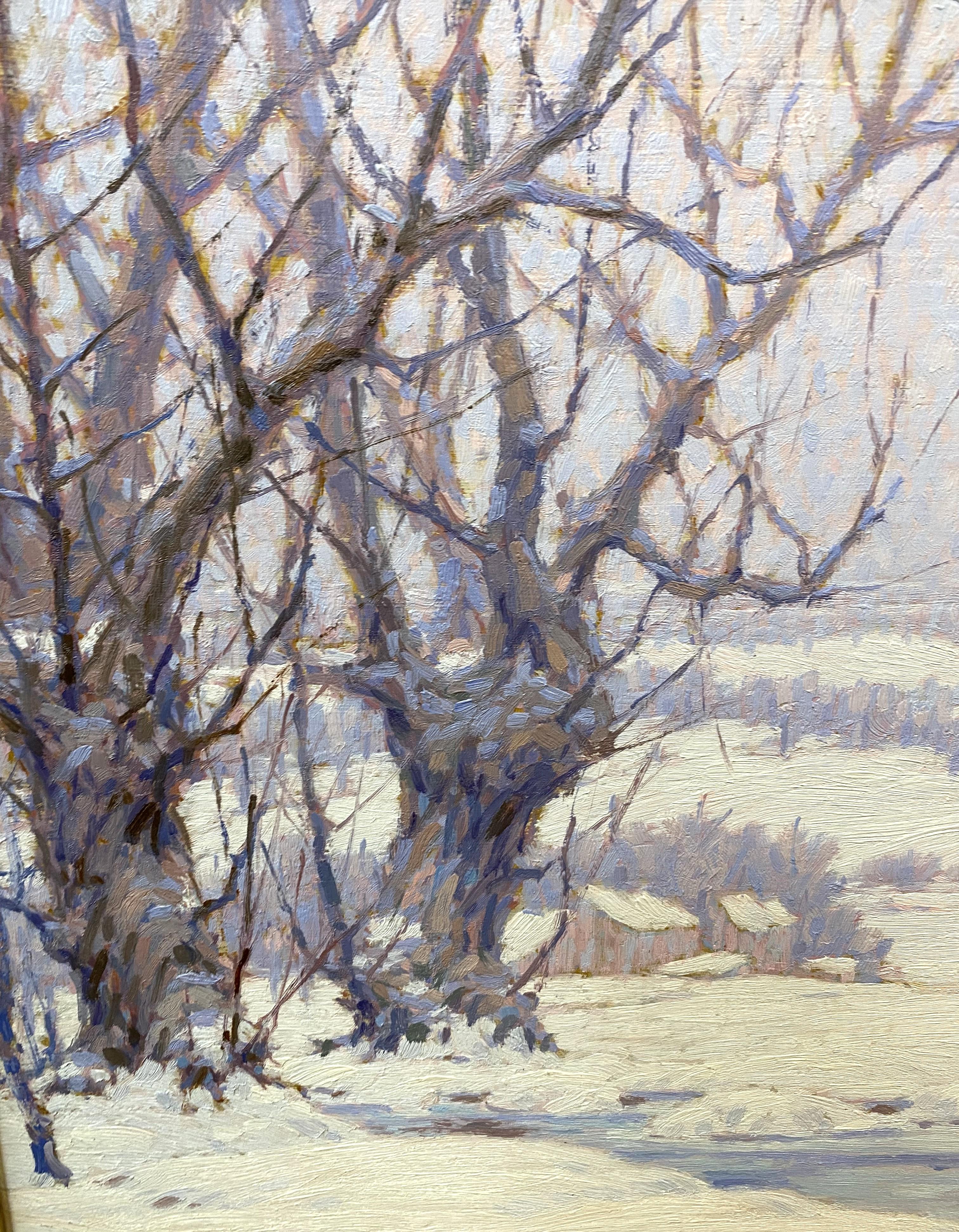 Winter Landscape - American Impressionist Painting by Charles Jacob Jung