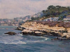 Original Landscape Oil Painting: Rocky Beach 