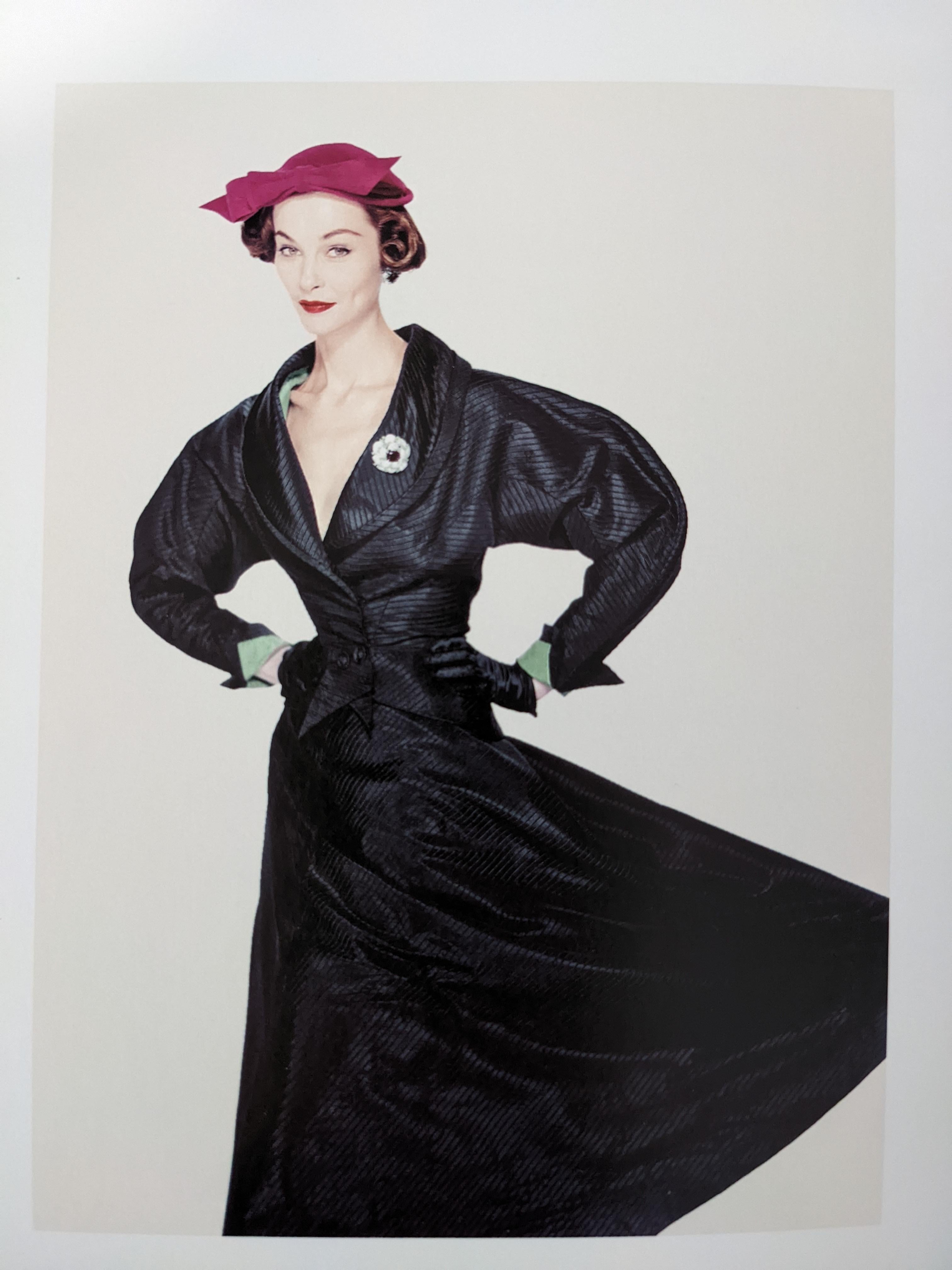 Charles James Brown Vestido de cóctel de terciopelo negro satinado en venta 15