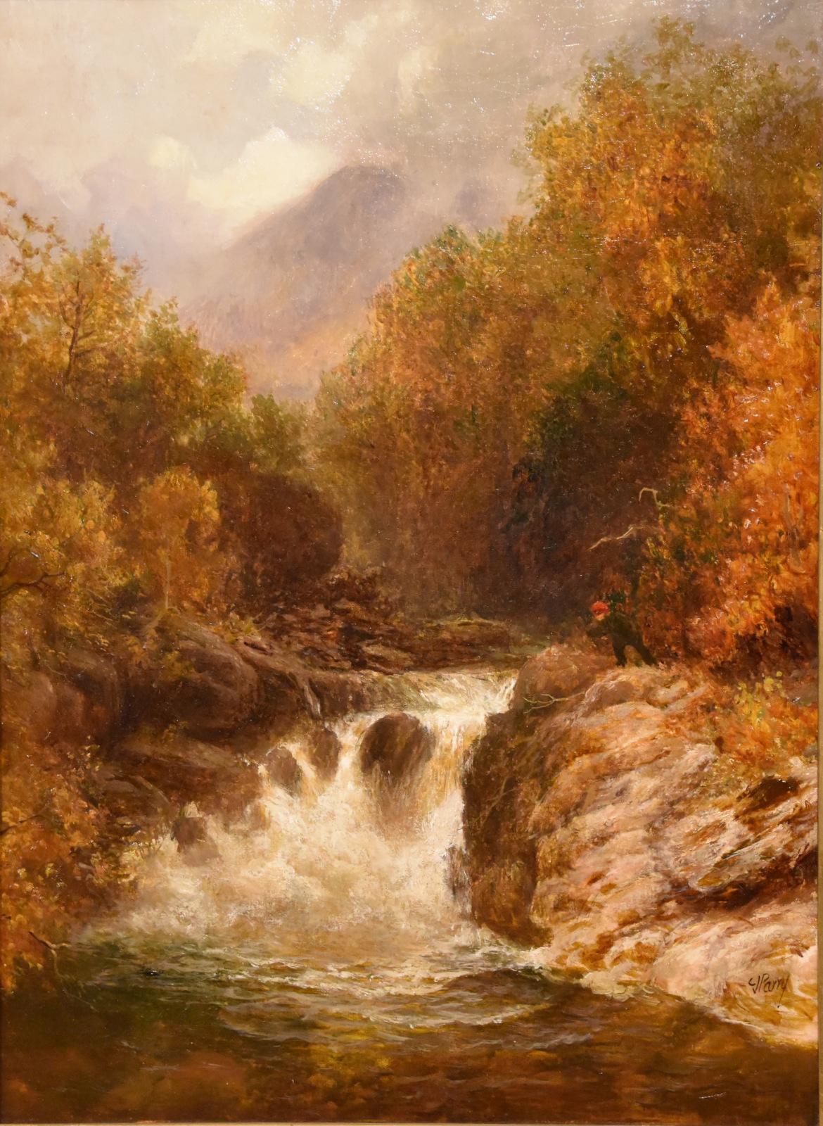 Ölgemälde von Charles James Parry „Ein Fluss in Nordwales“ im Angebot 1