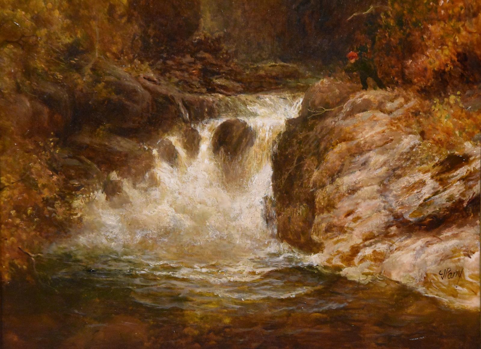 Ölgemälde von Charles James Parry „Ein Fluss in Nordwales“ im Angebot 3