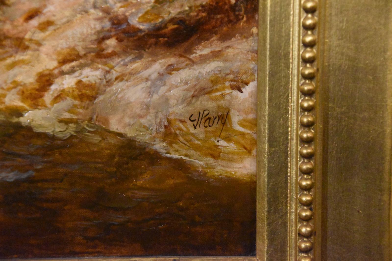 Ölgemälde von Charles James Parry „Ein Fluss in Nordwales“ im Angebot 4