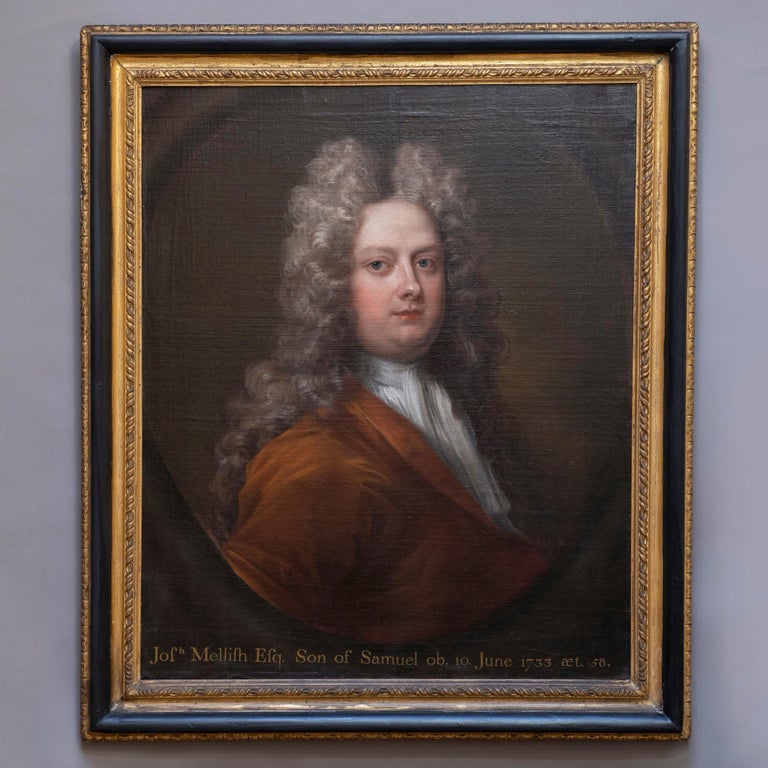 Charles Jervas (1675-1739)

Portrait of Joseph Mellish (1675-1733)

Oil on canvas; held in a carved period frame

Dimensions refer to size of frame.

Provenance: Blyth Hall, Nottinghamshire, England; by descent to Sir Andrew Buchanan of Hodsock