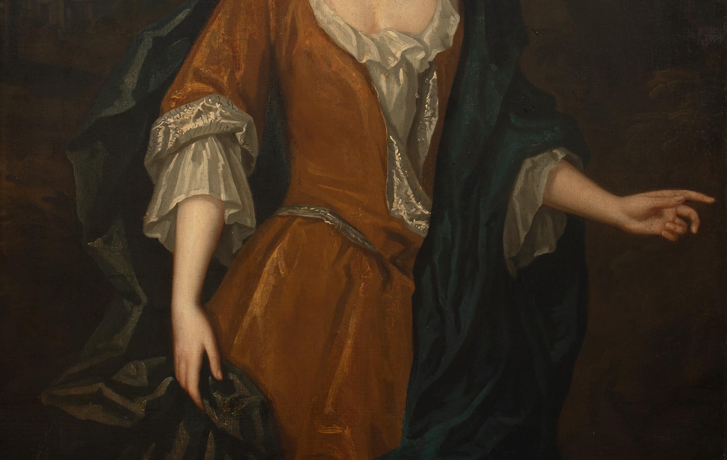 Lady Anne Egerton, Countess Of Jersey (1705-1762) - Black Portrait Painting by Charles Jervas