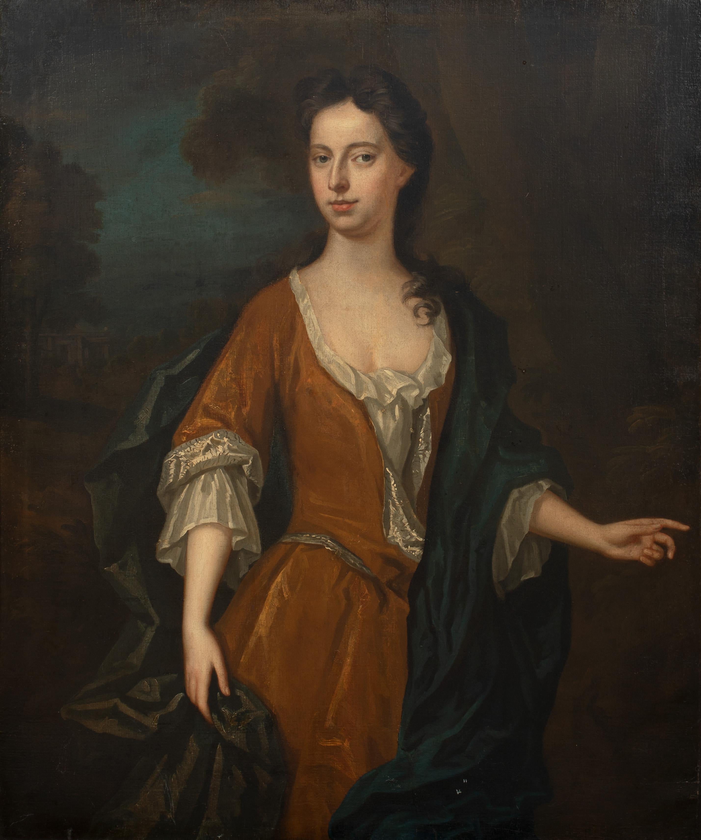 Charles Jervas Portrait Painting - Lady Anne Egerton, Countess Of Jersey (1705-1762)