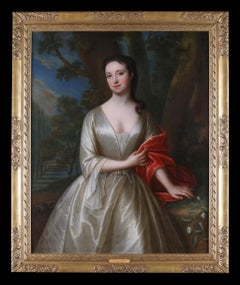 Porträt einer Dame, möglicherweise Frances Thynne, Lady Worsley 1673-1750, Öl auf Leinwand
