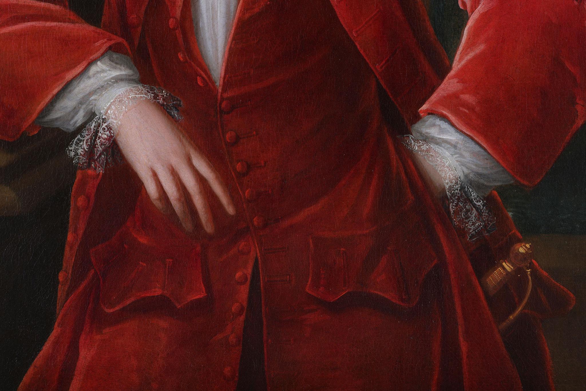 Portrait d'un homme probablement Arthur Viscount IRWIN, Temple Newsam Huile sur toile en vente 1