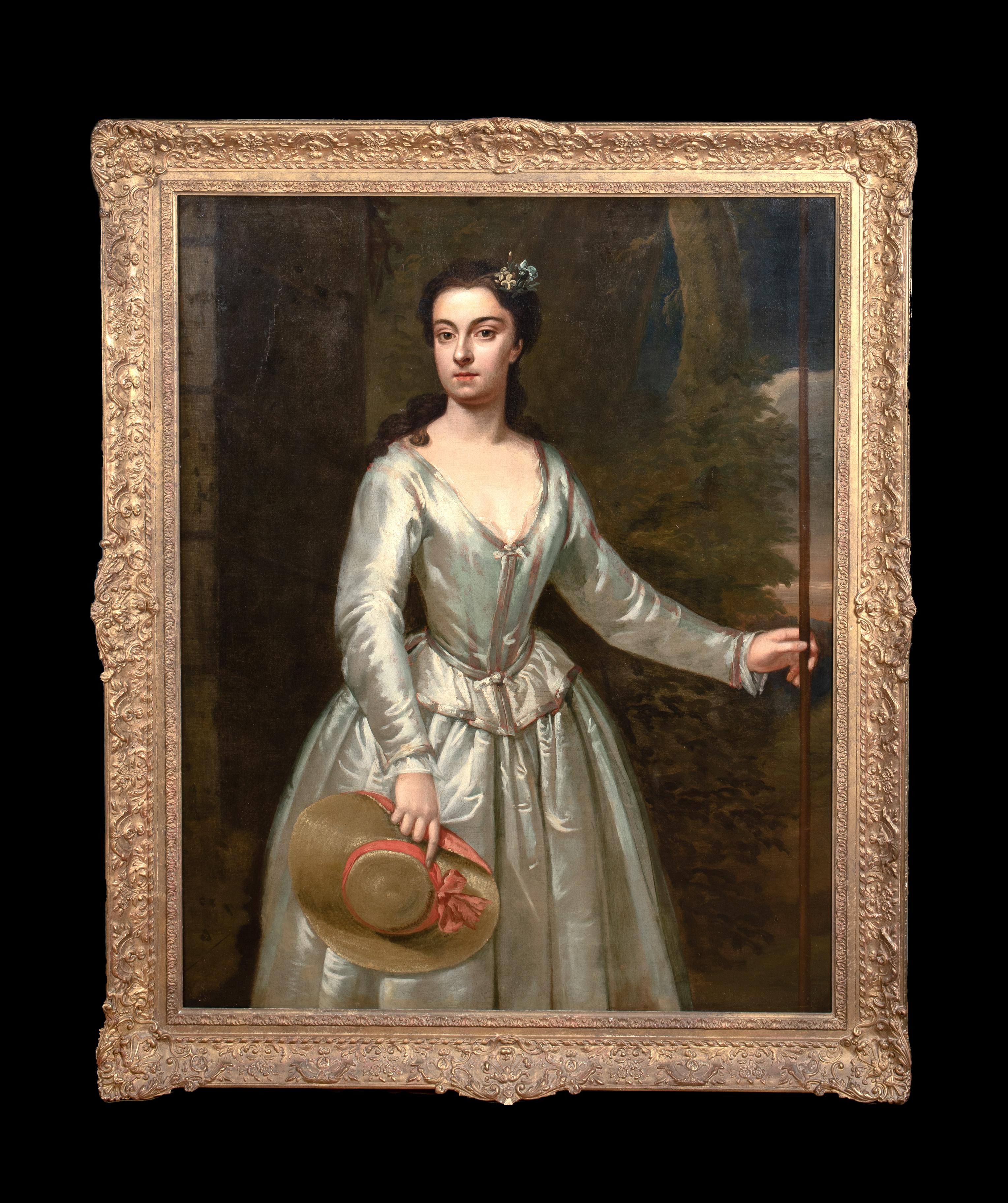 Portrait de Lady Margaret Hasting, en tant que bergère 18ème siècle  CHARLES JERVAS - Painting de Charles Jervas