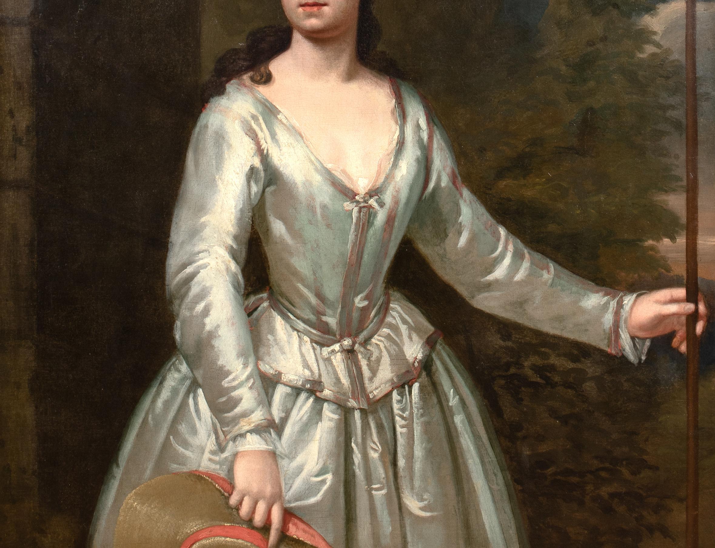 Portrait de Lady Margaret Hasting, en tant que bergère 18ème siècle  CHARLES JERVAS en vente 2