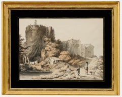 W. Pickett et J. Clarke d'après P.J. de Loutherbourg - Gravure, château de Conway