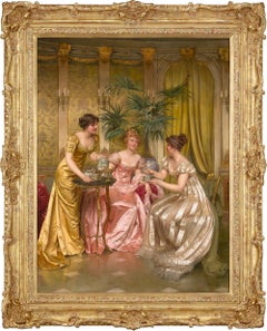 Afternoon Tea by Charles-Joseph-Frédéric Soulacroix
